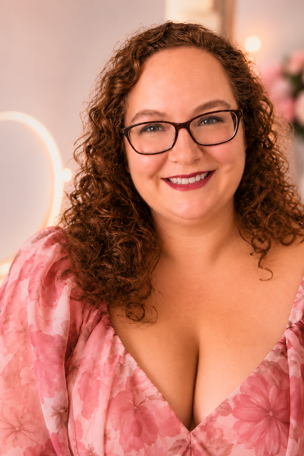 Julia Scheurer mit Make-up-Pinsel